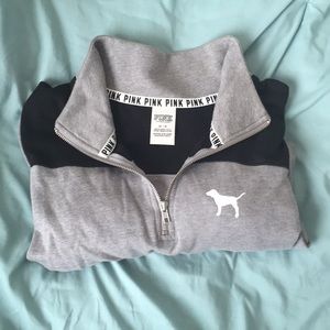 Victoria secret pink quarter zip